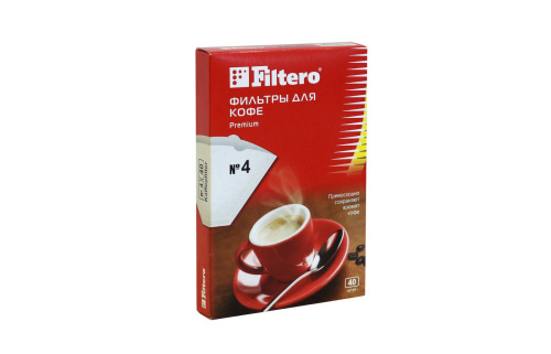 Фильтры для кофеварок Filtero №4/40 Фильтры для кофеварок Filtero №4/40