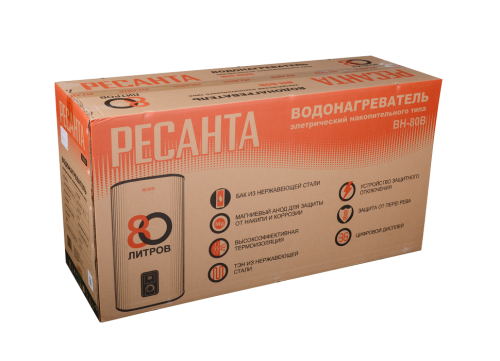 Водонагреватель накопительный ВН-80В Ресанта фото 8