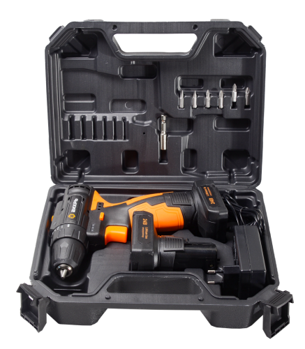 Аккумуляторная дрель-шуруповерт Вихрь ДА-24Л-2К/Б (2,0 А/ч) (бесщеточный двигатель) фото 8