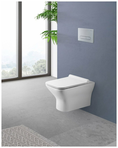 BELBAGNO ROMANO Чаша унитаза подвесного безободкового, BB248CHR-SM фото 6
