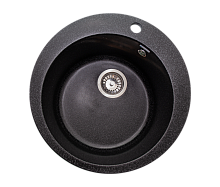 Мойка каменная GranAlliance G-11 d495 круглая ЧЕРНЫЙ (U101)