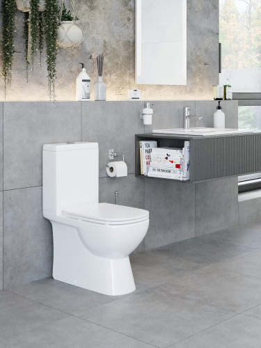 Унитаз-компакт "QUADRO-Slim" Белый S1 /SanitaLUX/ Унитаз-компакт "QUADRO-Slim" Белый S1 /SanitaLUX/