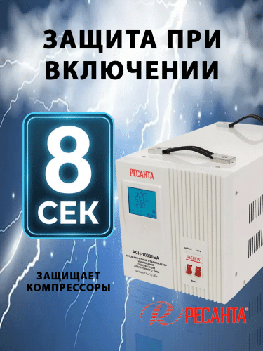 Стабилизатор напряжения Ресанта АСН-10000БА (63/6/40) фото 14