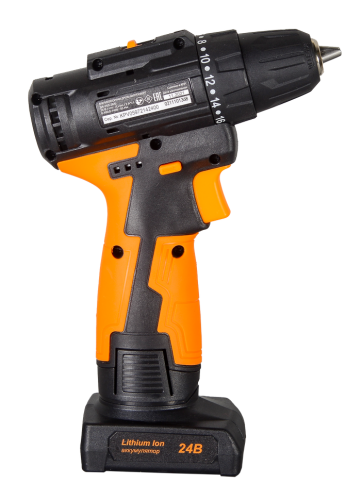 Аккумуляторная дрель-шуруповерт Вихрь ДА-24Л-2К/Б (2,0 А/ч) (бесщеточный двигатель) фото 6