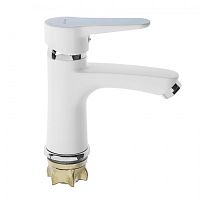 96111G Accoona Смеситель для умывальника 35мм БЕЛЫЙ