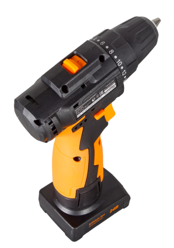 Аккумуляторная дрель-шуруповерт Вихрь ДА-24Л-2К/Б (2,0 А/ч) (бесщеточный двигатель) фото 10