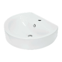 Умывальник пьедестальный "Best 55 ВКС" Белый S1 /Sanita LUX/