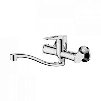 59110 Accoona Смеситель пристенный шаровый 35мм. Хром (1/10)