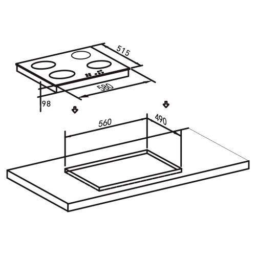 Варочная поверхность Oasis P-MEW фото 3