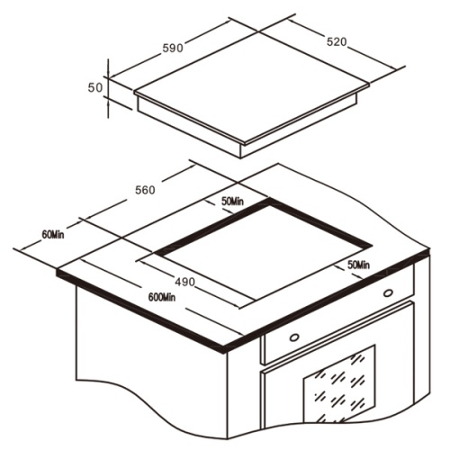 Индукционная панель Kuchenchef KHI601 фото 3