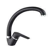 063521C2 Смеситель для кухни "утка" ЧЕРНЫЙ-ОНИКС (10/1)