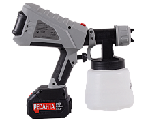 Краскопульт аккумуляторный АКП-20Li (в комплекте 1 АКБ и ЗУ) Ресанта