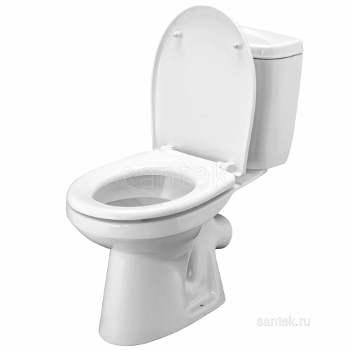 *Унитаз компакт "Анимо 04" 2РА  ДС Soft-Close косой белый /Santek/ 1WH302137 фото 3
