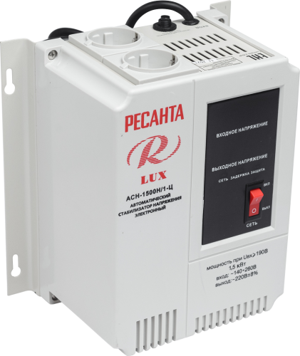 Стабилизатор напряжения серии LUX Ресанта АСН-1500Н/1-Ц (63/6/20) фото 4