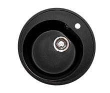 Мойка каменная GranAlliance G-10 d500 круглая ЧЕРНЫЙ (405)