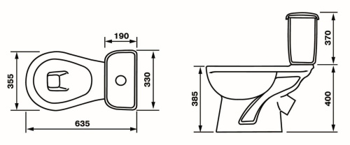 Унитаз-компакт "Дора" СИНИЙ Стандарт /Ст. Оскол/ фото 2 Унитаз-компакт "Дора" СИНИЙ Стандарт /Ст. Оскол/ фото 2