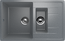 U205-309 Мойка Ulgran 780*500 1,5 чаши ТЕМНО-СЕРЫЙ