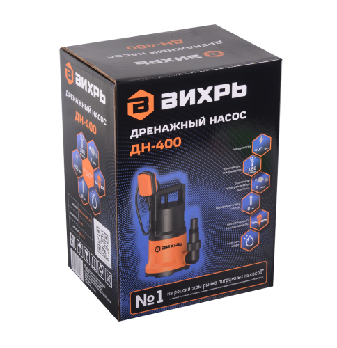 Погружной дренажный насос ВИХРЬ ДН-400 фото 5