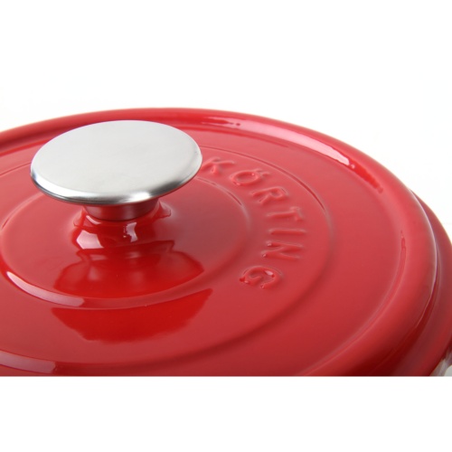 Чугунная кастрюля с крышкой Korting K 1224 R фото 2 Чугунная кастрюля с крышкой Korting K 1224 R фото 2