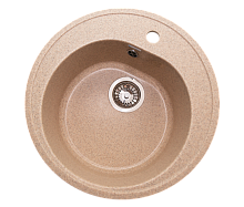 Мойка каменная GranAlliance G-10 d500 круглая ПЕСОК (405)