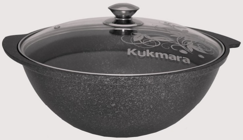 Казан 4,5 л KUKMARA Granit ultra (original) кго47а, традиционный, алюминий, антипригарное, черный