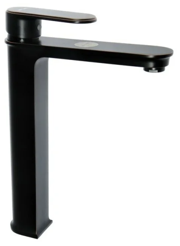 AF19104FW Смеситель для умывальника высокий 35мм литой, черная бронза