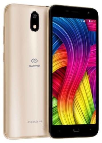 Смартфон Digma LINX BASE 4G gold фото 5