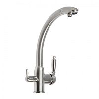 5179А-7 Accoona Смеситель д/кухни высокий с фильтром. Сатин (1/10)