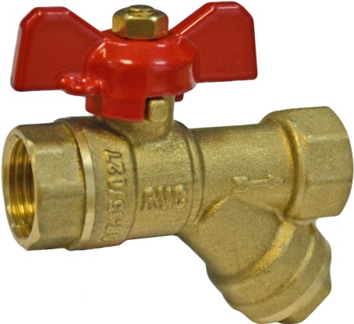 Кран шаровый с фильтром 1/2" "KRAFTECO" ZHY170 Кран шаровый с фильтром 1/2" "KRAFTECO" ZHY170