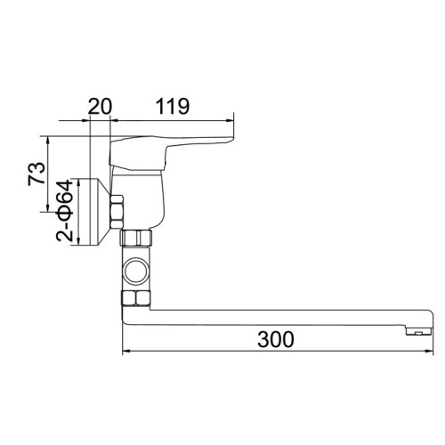 7030 Accoona Смеситель д/ванны 40мм поворотный дивертор (1/10) фото 2 7030 Accoona Смеситель д/ванны 40мм поворотный дивертор (1/10) фото 2