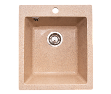 Мойка каменная GranAlliance G-24 (492х417) прямоугольная ПЕСОК (U404)