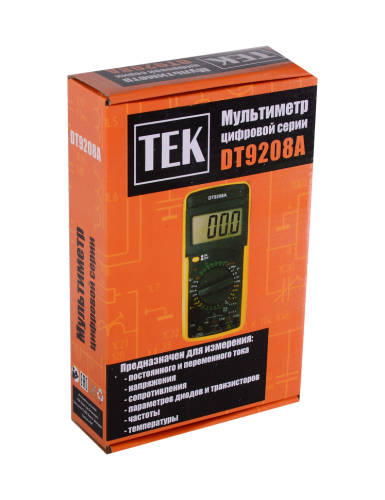 Мультиметр DT9208A фото 5