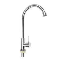 4788 Accoona Смеситель д/кухни "моно" шаровый. Нерж (1/30)