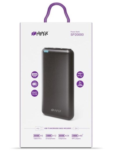 Внешний аккумулятор HIPER SP20000 Black 20000 mAh фото 2