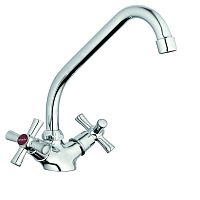 QMT4-A722 G-LAUF Смеситель для кухни 1/2 кер. выс. нос шпильки (1/10)