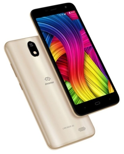 Смартфон Digma LINX BASE 4G gold фото 6