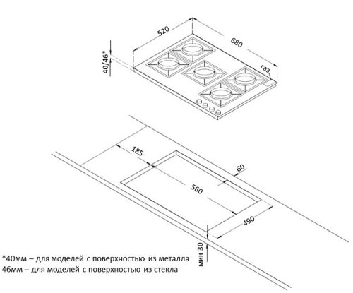 Варочная поверхность Korting HG 761 CTGN фото 2
