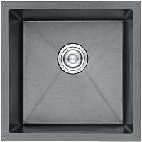 AF94444F AFLORN Мойка 44х44х22 3,0мм ГРАФИТ, ПРЕМИУМ