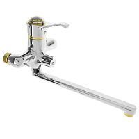 7115 Accoona Смеситель д/ванны 35мм дивертор в корпусе. Хром/Золото (1/10)