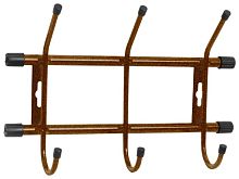 Вешалка настенная НИКА ВН3, металл, медный/антик, 3 рожков 28,5 х18см х67см