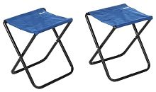 Комплект складных стульев НИКА НПС, 90 кг, труба металлическая, ткань, 340х300х370 мм
