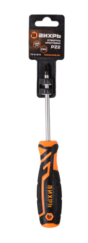 Отвёртка крестовая Вихрь PZ2, 100 мм фото 2