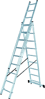 Лестница алюминиевая трехсекционная ВИХРЬ ЛА 3х8