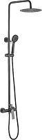 83122F Accoona Смеситель д/ванны зонт душ+лейка. Латунь. Черный (1/5)