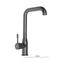 4490AT-3 Accoona Смеситель д/кухни 35мм гайка. Графит (1/10)