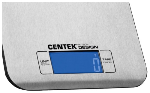 Кухонные весы CENTEK CT-2464 серебристый фото 2