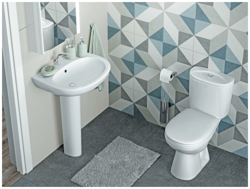 Унитаз компакт "Анимо 04" 2РА косой белый /Santek/ 1WH302134 фото 3