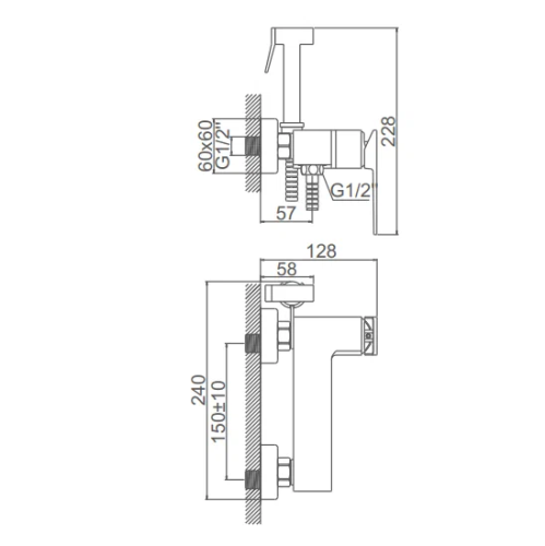 32124AT Accoona Гигиенический душ со смесителем (1/10) фото 2