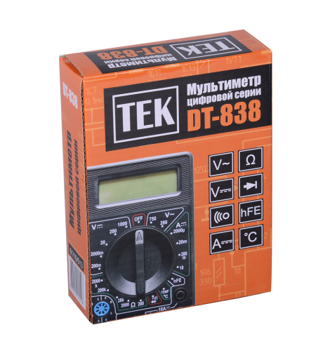 Мультиметр DT838 (61/10/513) фото 7