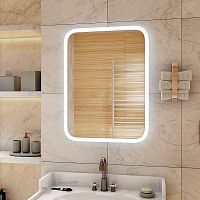 Зеркало с Led-подсв. "Glamour" 800х900 сенсор ЗЛП440